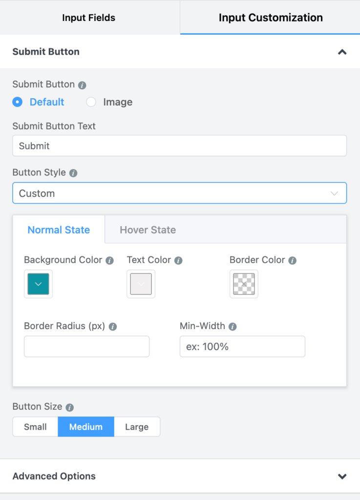 Submit Button customization in WordPress