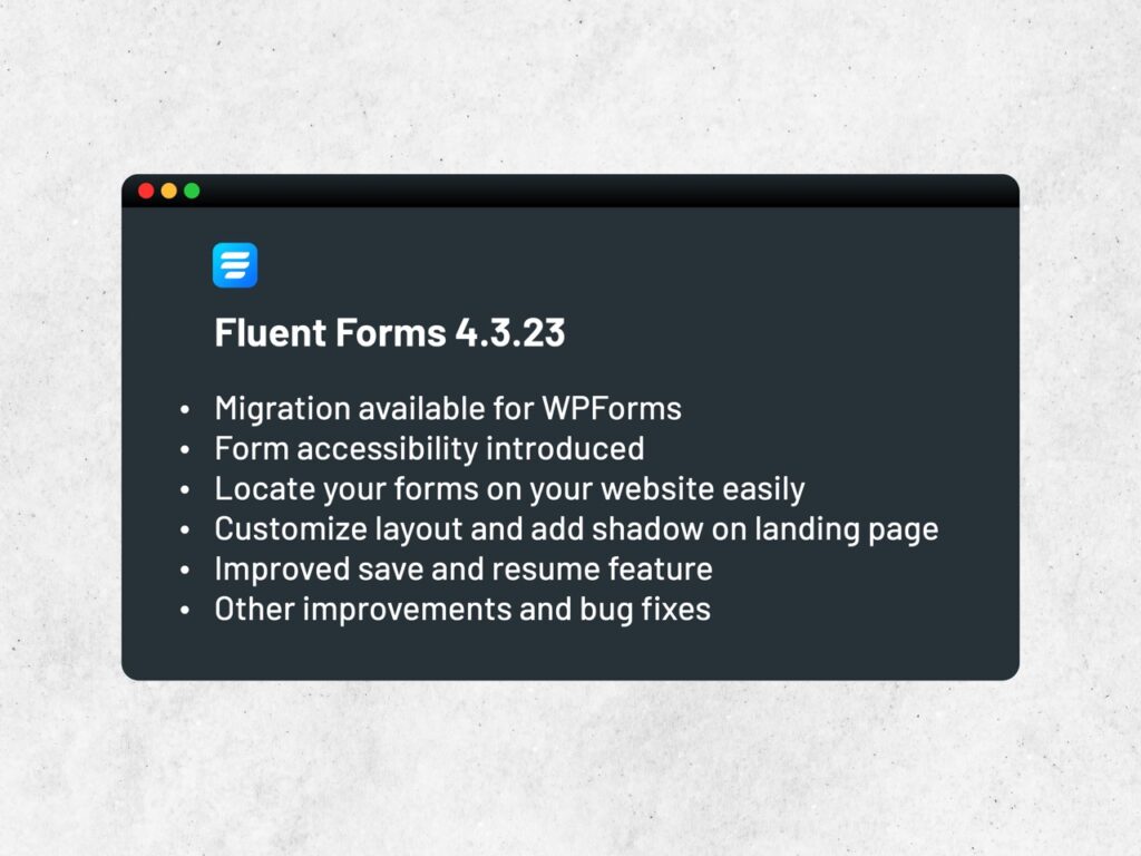 Fluent Forms 4.3.23
