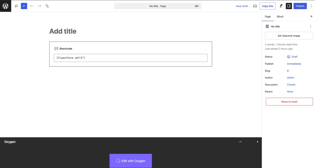 Share WordPress forms