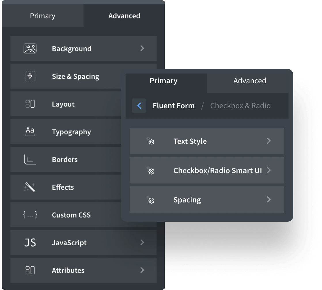 Fluent Forms Oxygen Builder Widget Fluent Forms