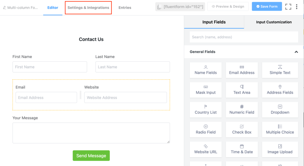 Accessing Settings & Integrations 