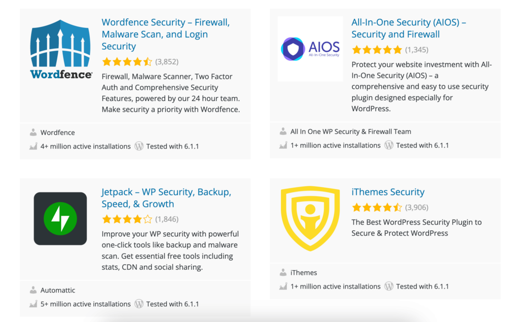 WordPress security plugin 