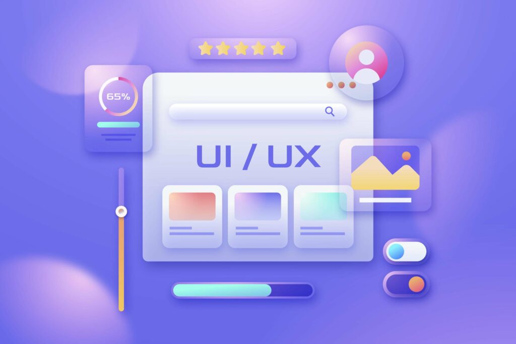 Decorative image of UI and UX