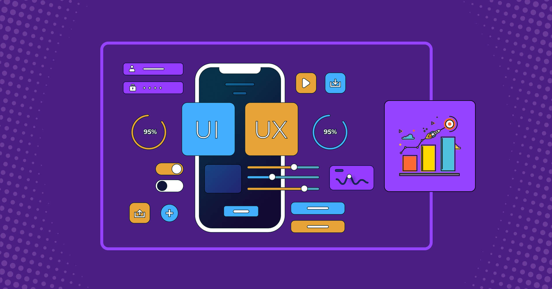 Decorative image of UI and UX