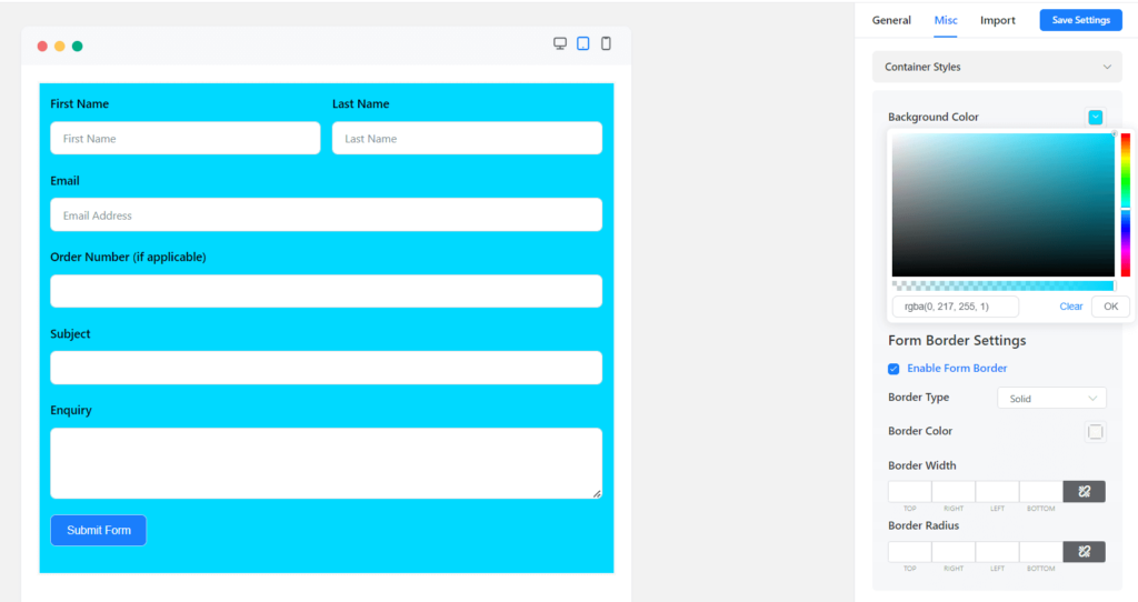 Design your contact form with fluent forms 