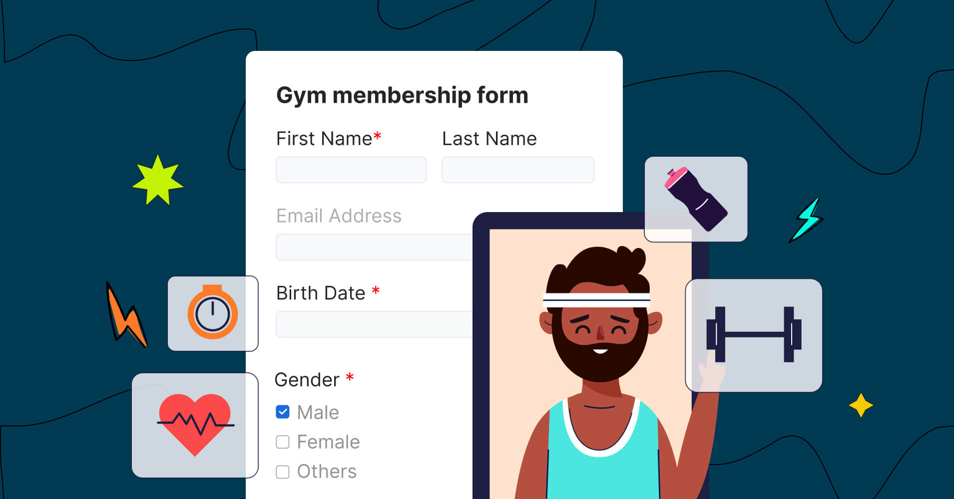 Gym best sale form generator