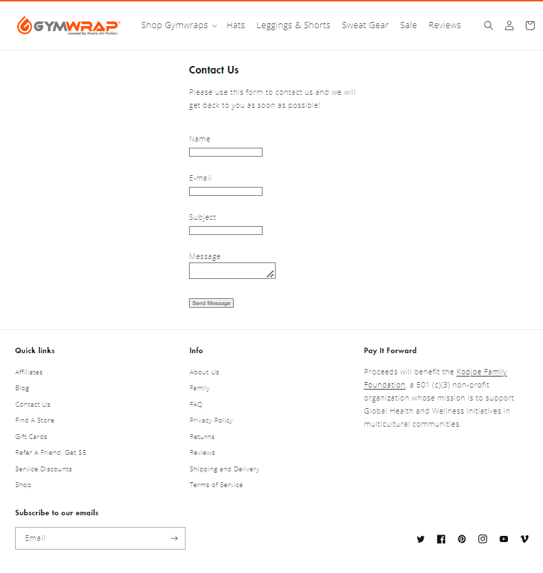 modern contact page design
