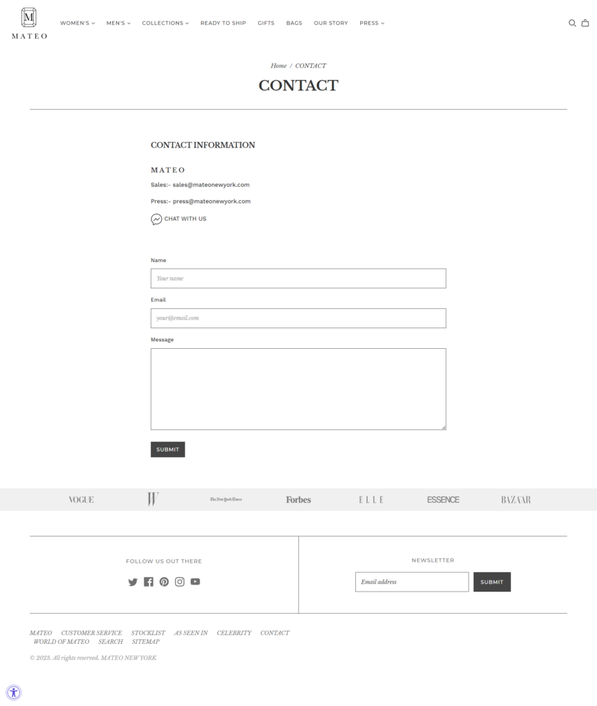 best contact page design ideas
