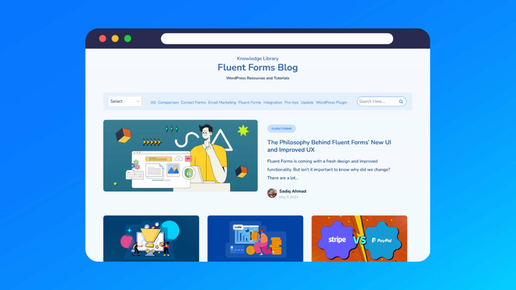 Featured post in Fluent Forms