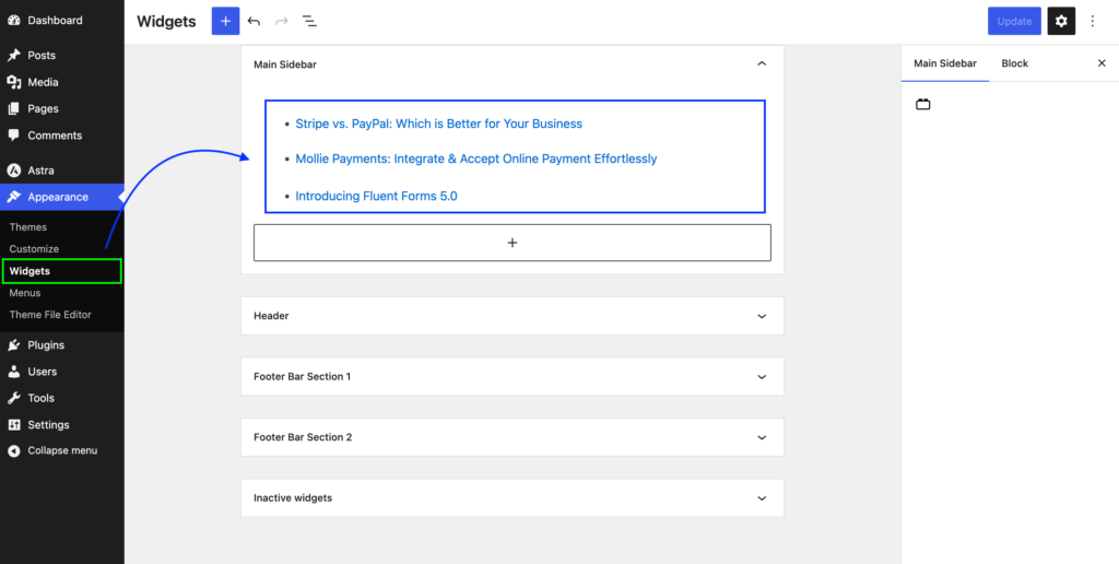 Adding featured posts in sidebar 