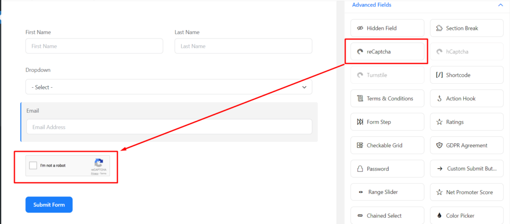 How to add reCAPTCHA to your form 