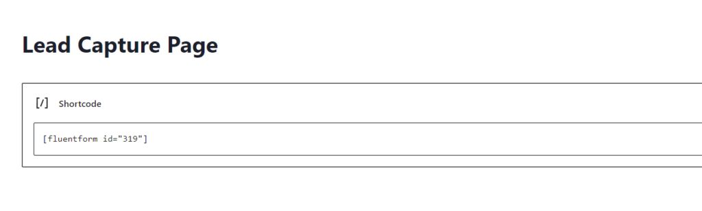 Publishing your lead capture forms