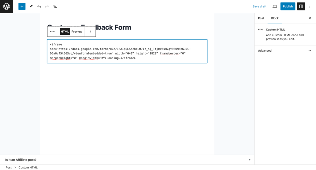 How to Embed a Google Form on Your Website