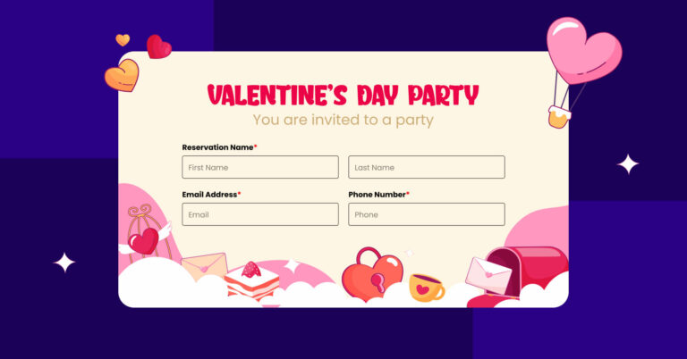 How to Create a Valentine’s Day Party Invitation Form