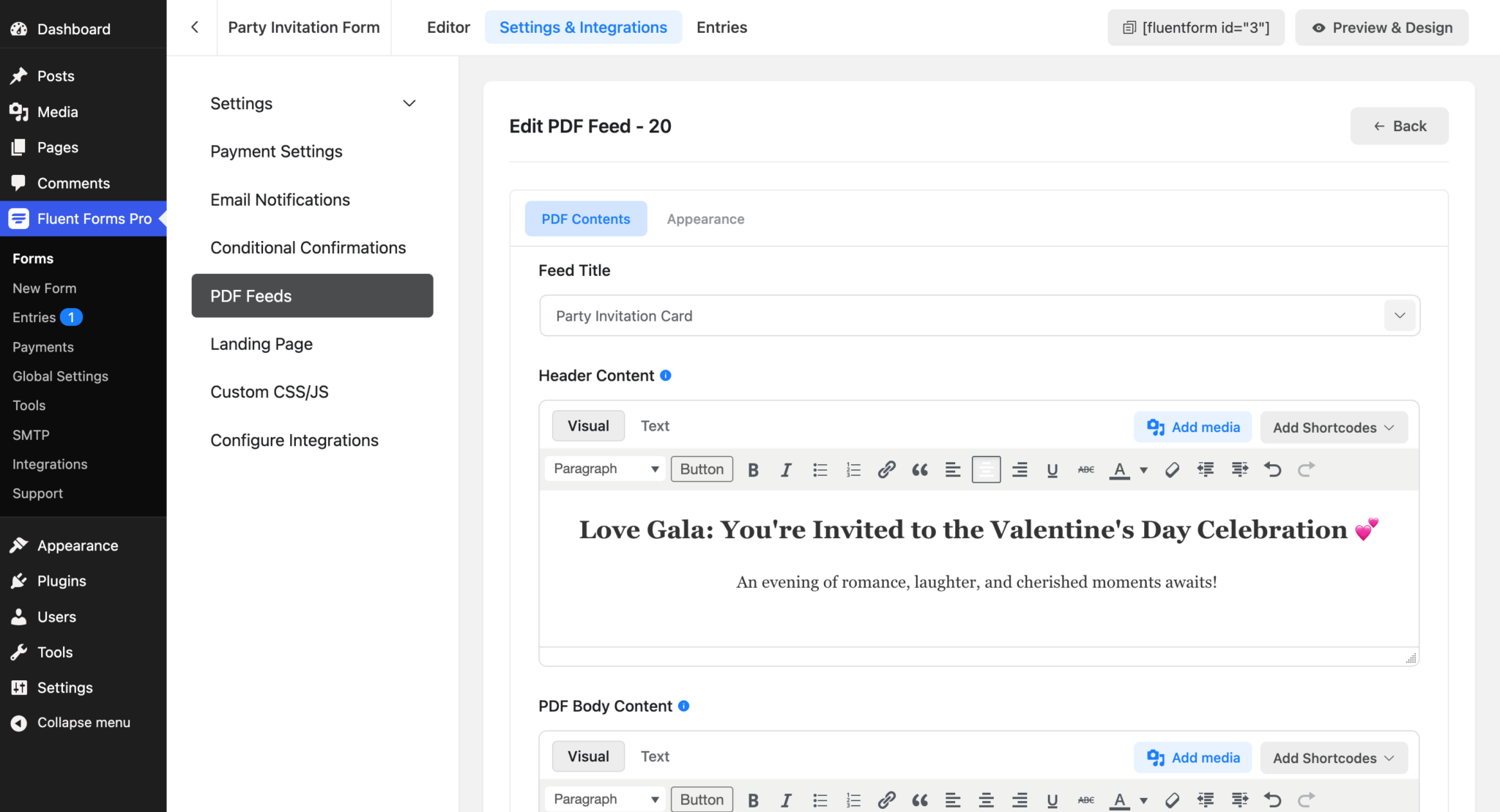 How to Create a Valentine's Day Party Invitation Form - Fluent Forms