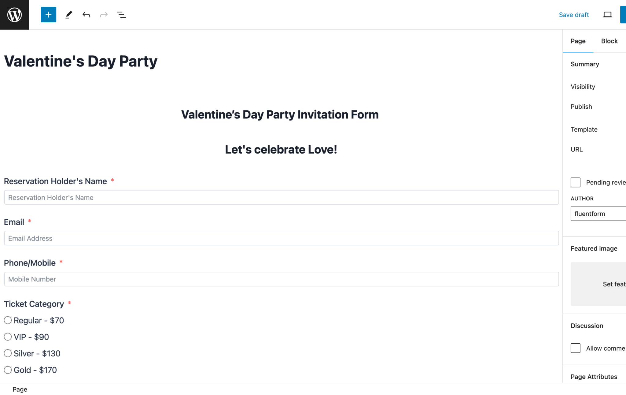How to Create a Valentine's Day Party Invitation Form - Fluent Forms
