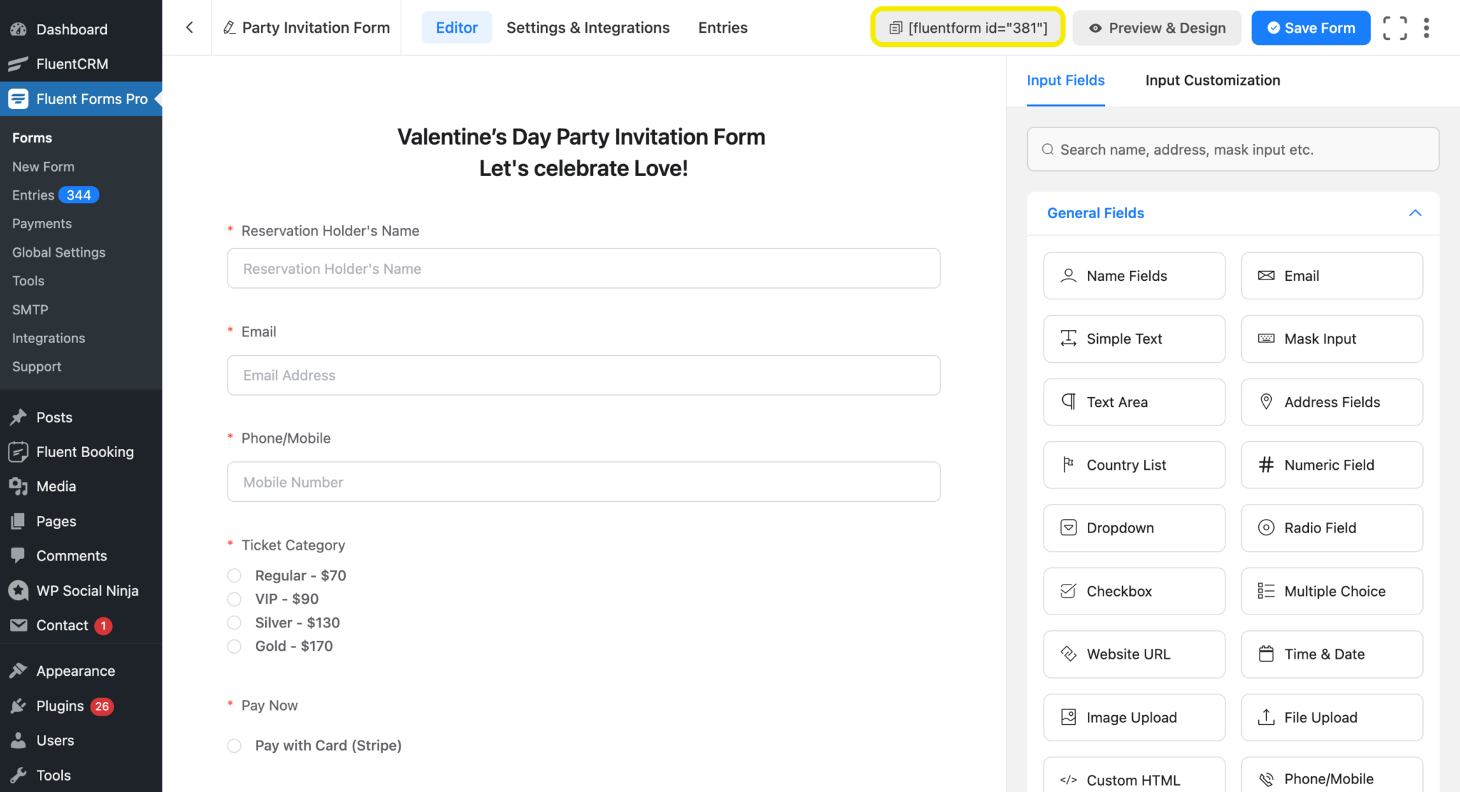How to Create a Valentine's Day Party Invitation Form - Fluent Forms