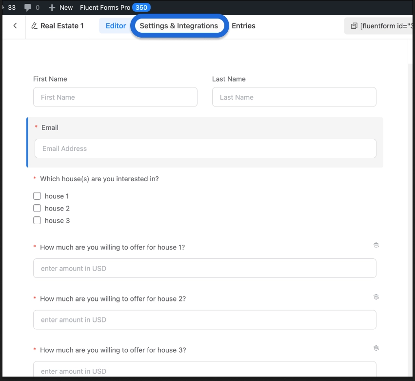 how to import form entries to Trello cards step 1