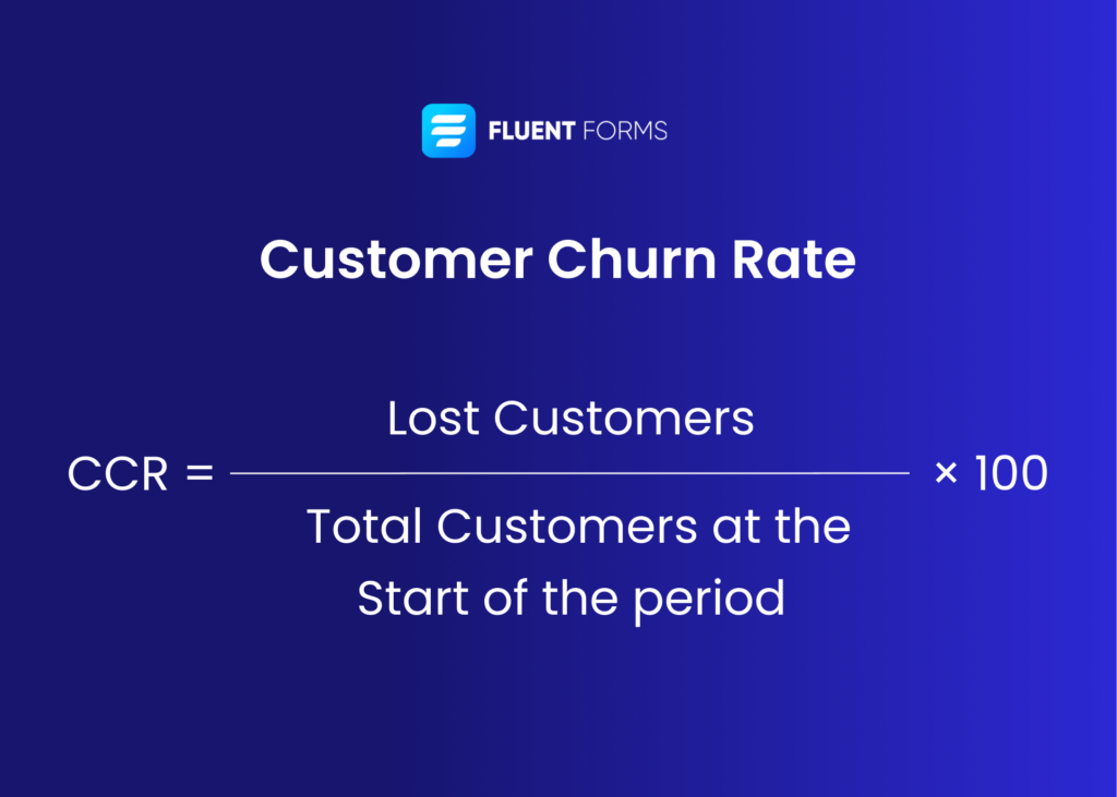 Formula for "How to Calculate Customer Churn Rate: