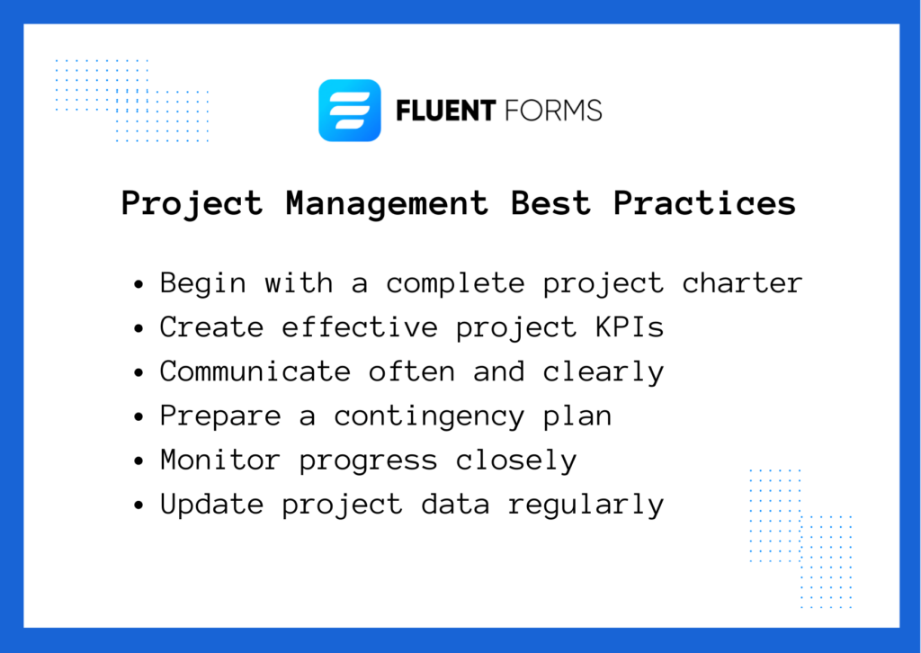 Project management best practices