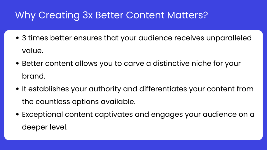 why creating better content matters