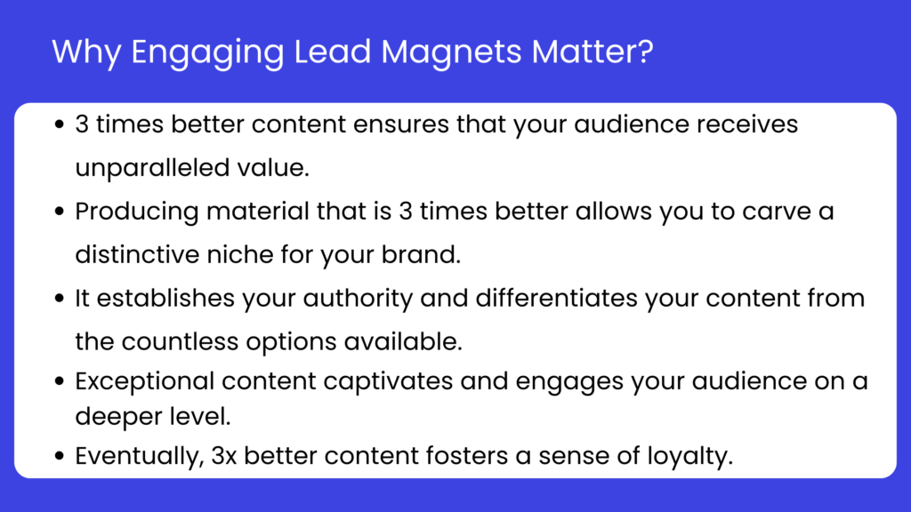 why engaging lead magnets matter