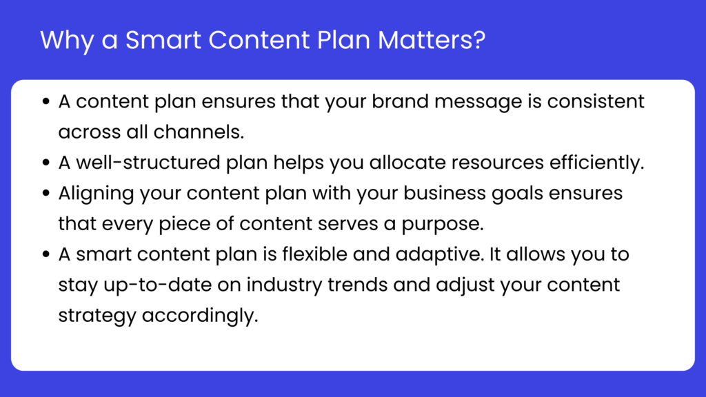 why a smart content plan matters