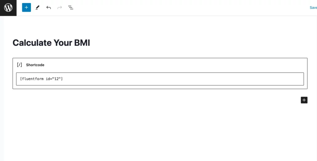 Create a WordPress BMI Calculator for Health-Focused Website - Fluent Forms