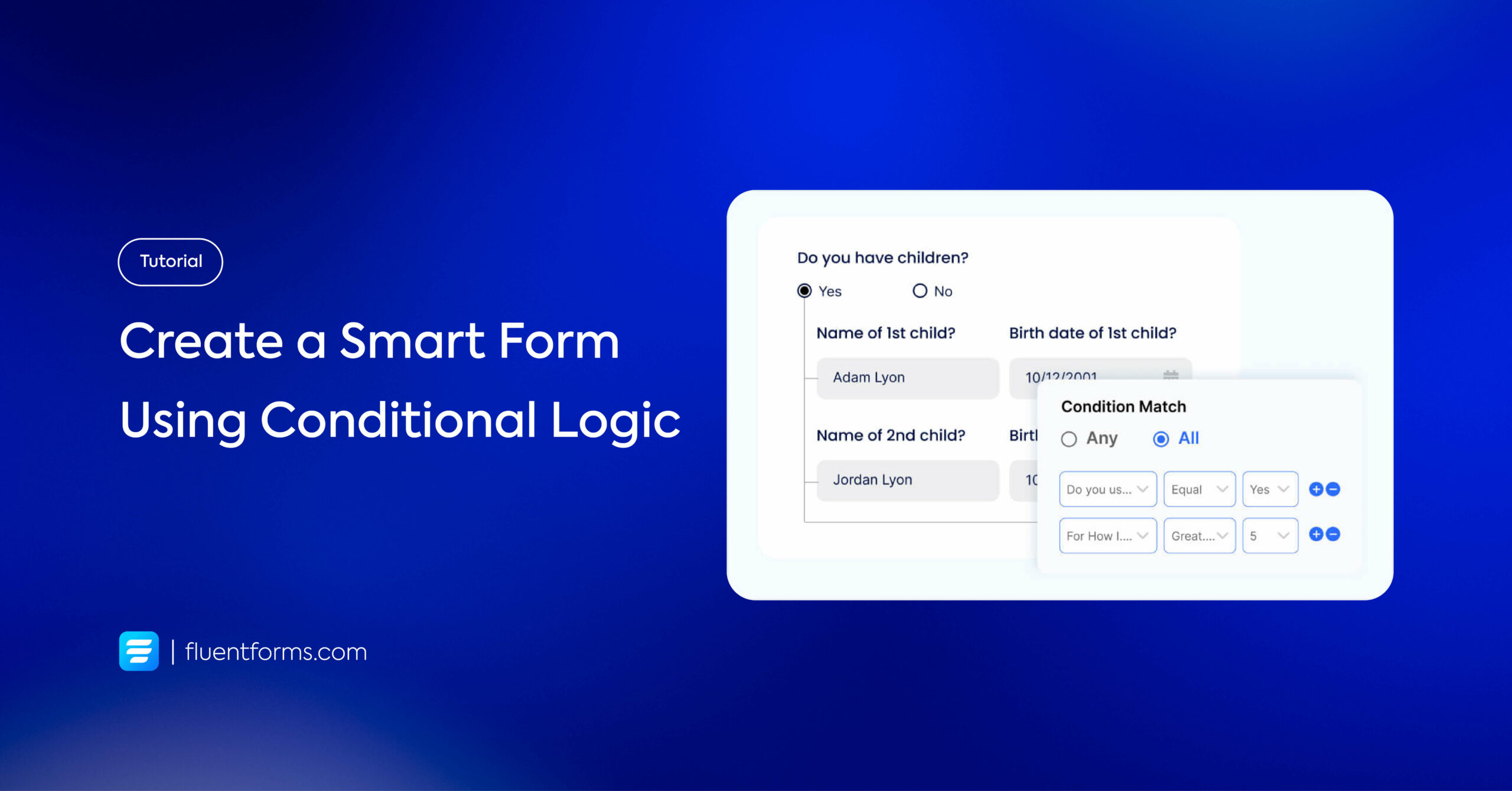 how to create a smart form using conditional logic