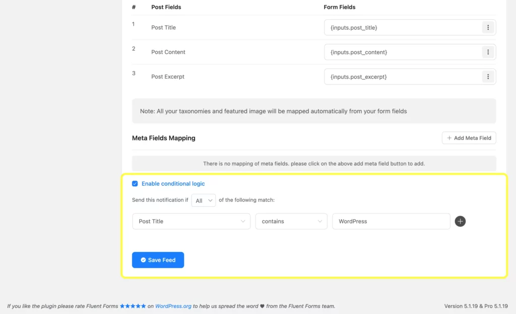 Enabling conditional logic