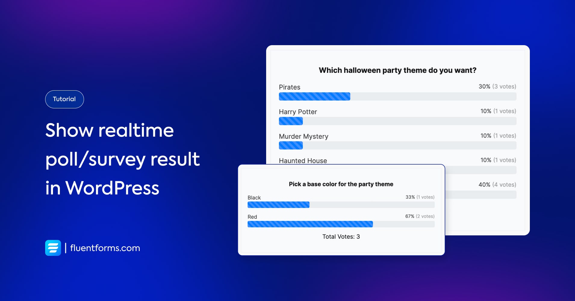 How to Show Real-time Poll/Survey Results - Fluent Forms