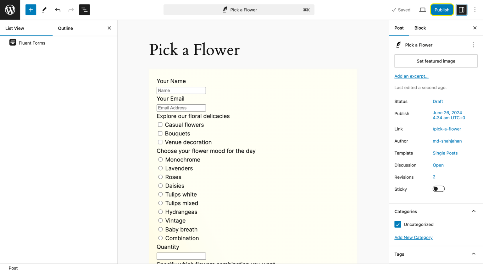 How to Embed Your WordPress Forms Directly in Gutenberg Layout - Fluent ...