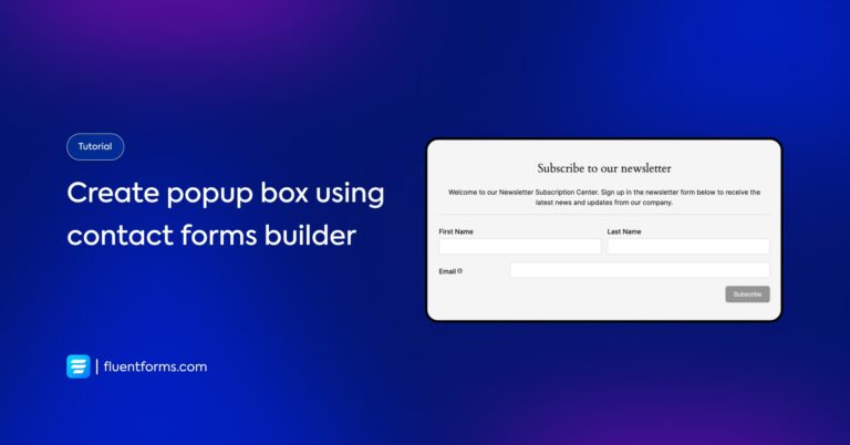 How to Create a Popup Box Using WordPress Forms Builder