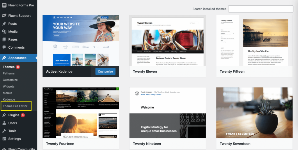 Wordpress Themes