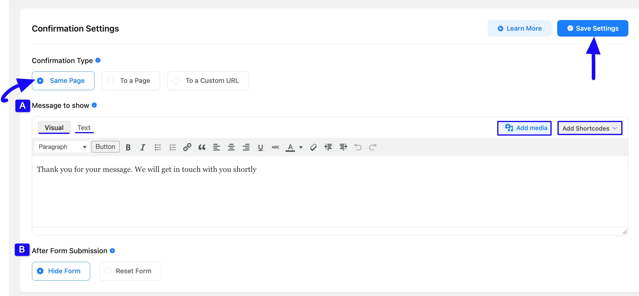 3. Same Page confirmation type 46165