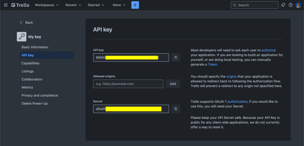 API Key