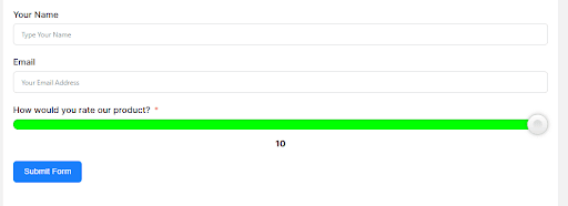 eCommerce customer survey question template example by fluent forms.