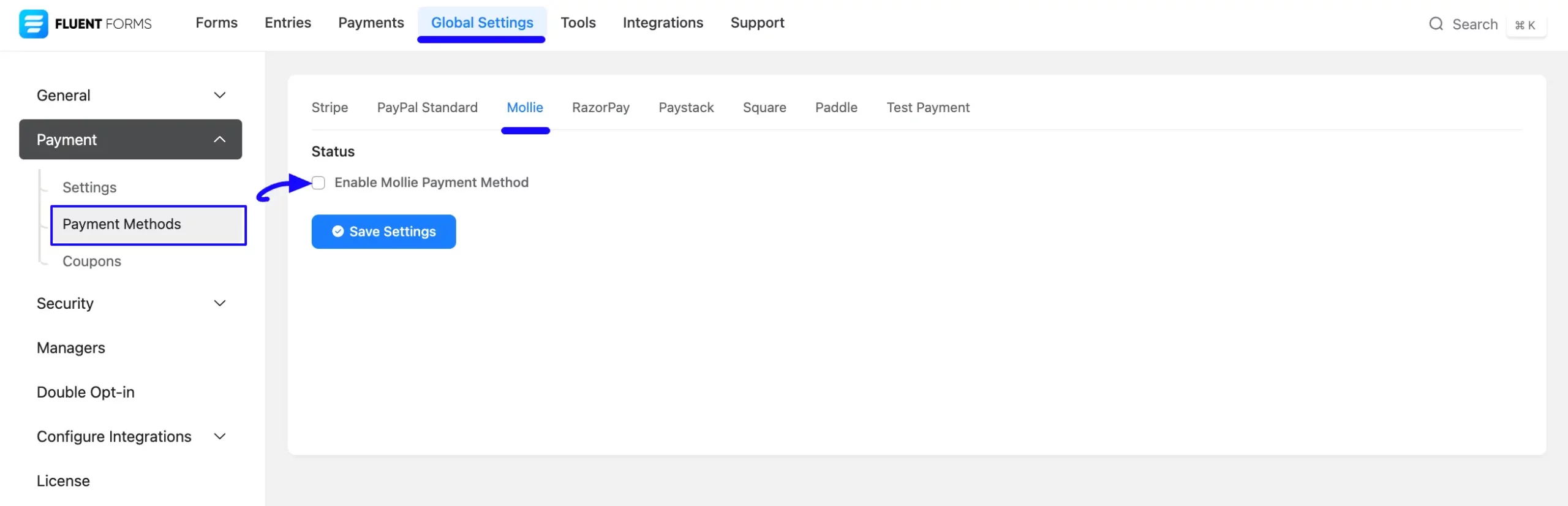 1. Enable Mollie payment method scaled 48162