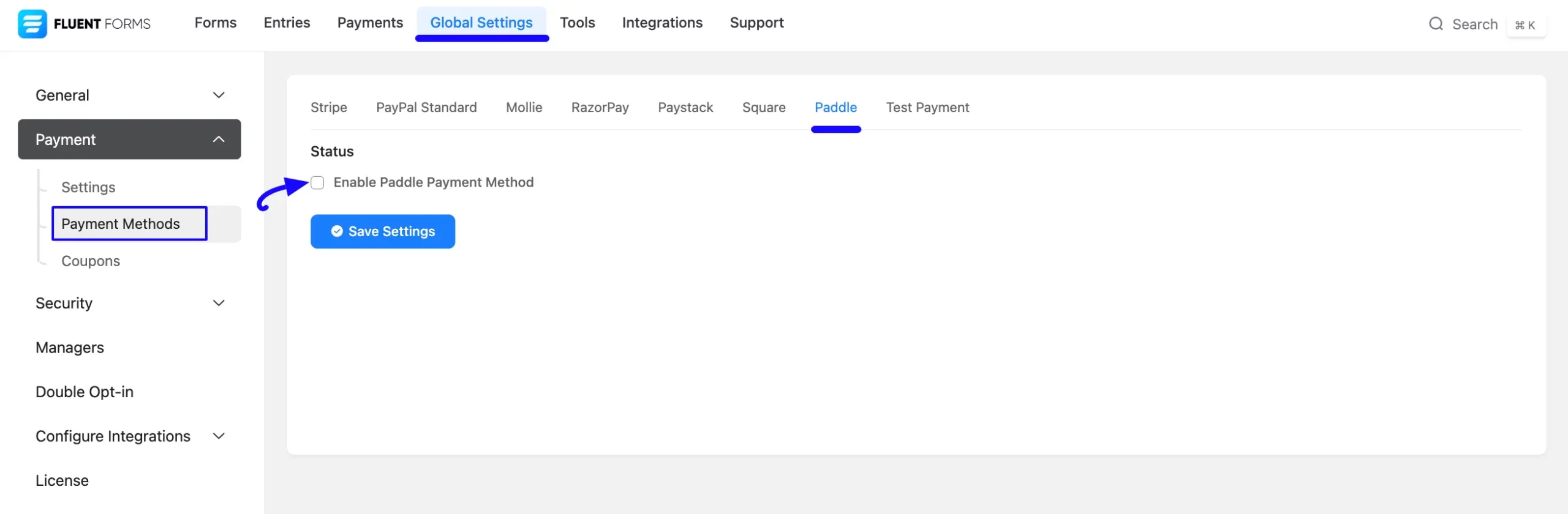 1. Enable Paddle Payment Method scaled 48167