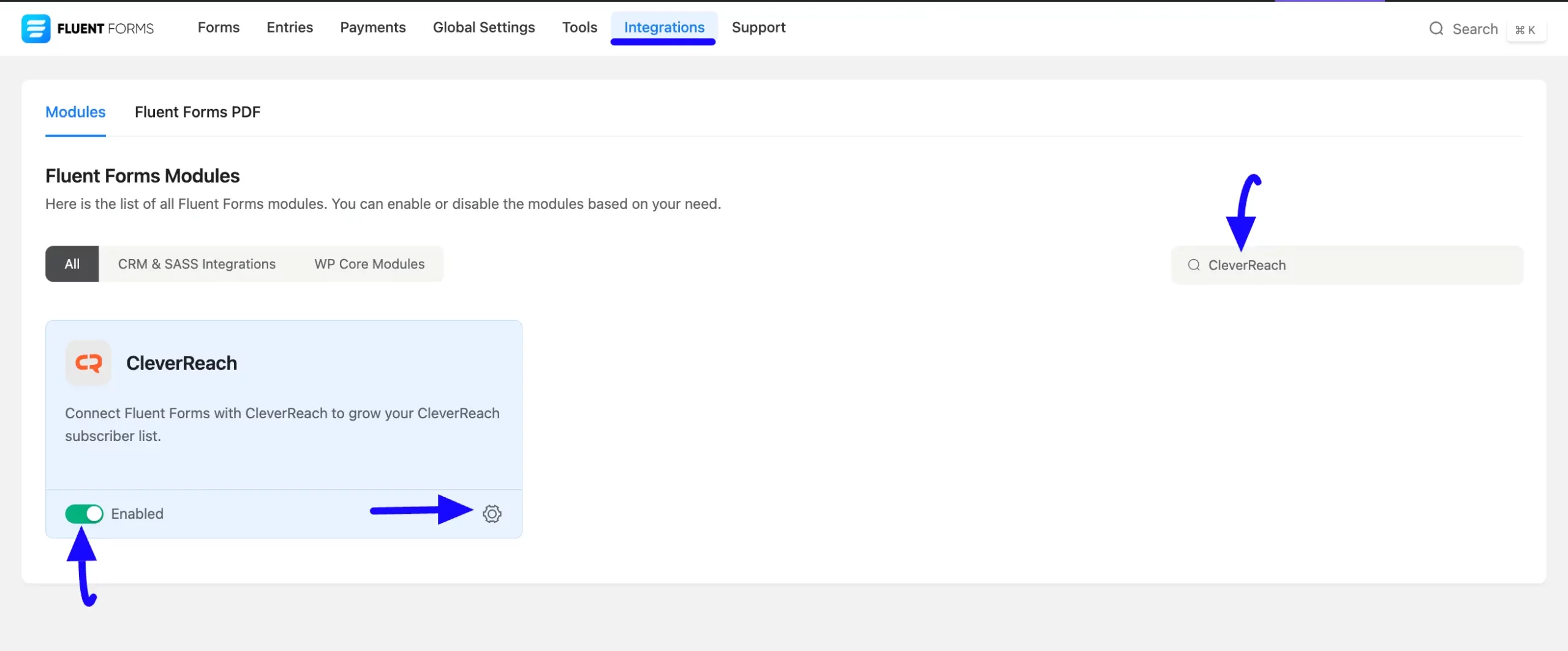 1. Enabled CleverReach scaled 46463