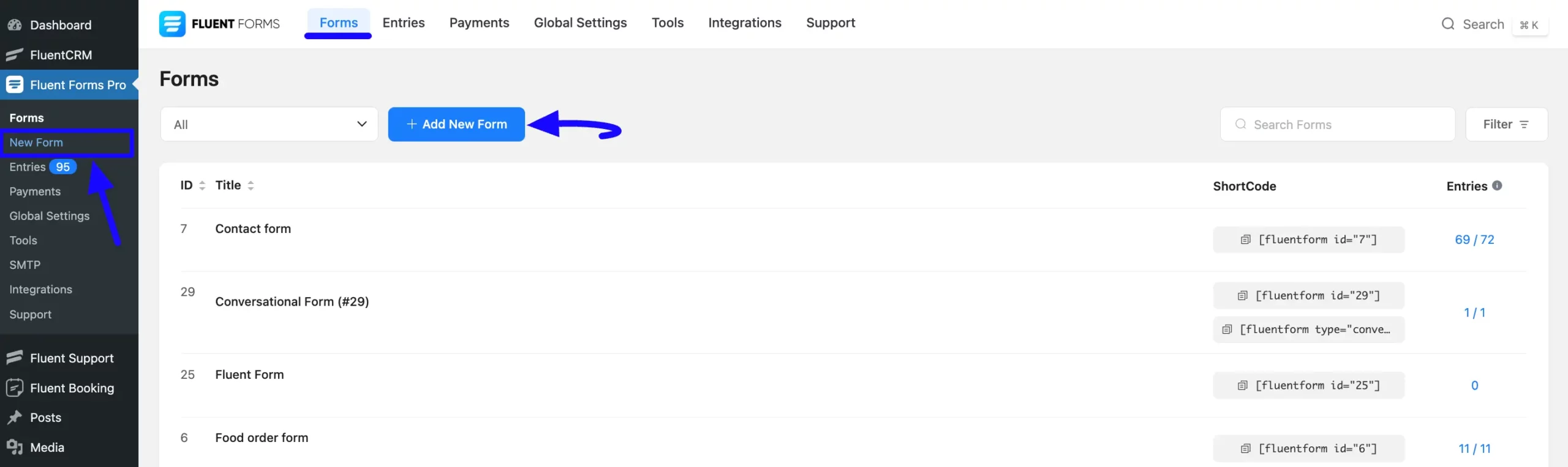1. New Form or Add New Form button scaled 47396