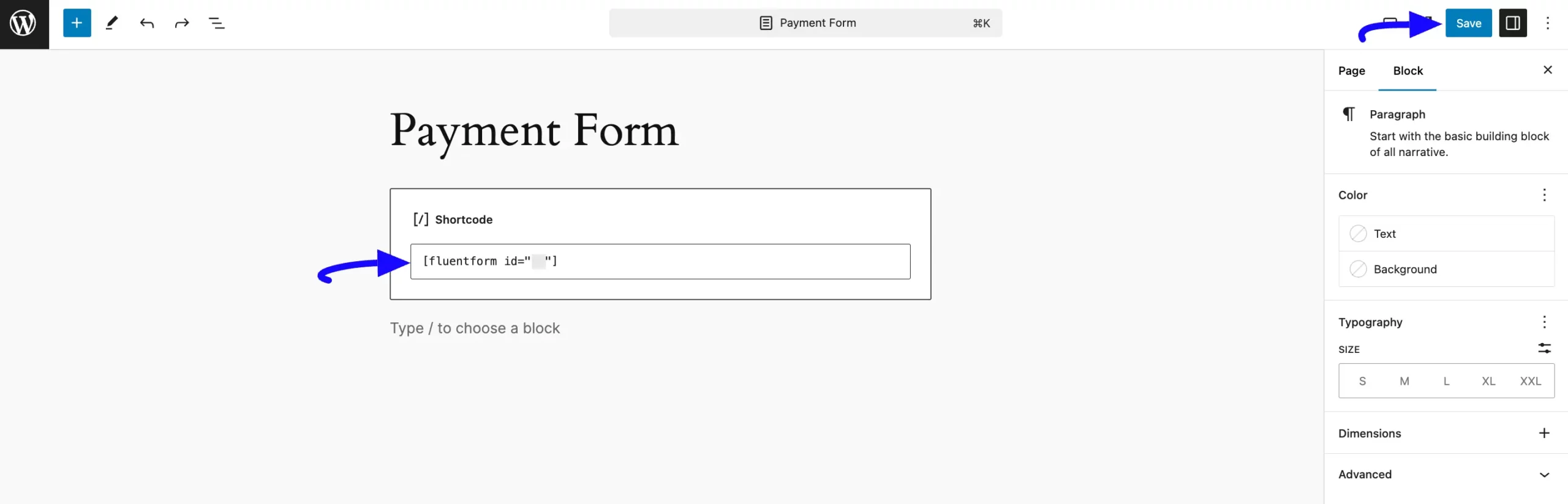 10. Paste shortcode on dsired page scaled 48171