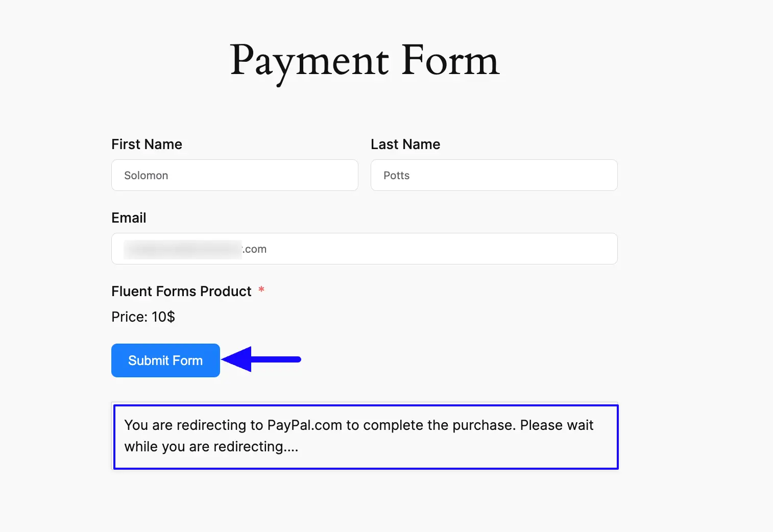 11. PayPal Form Preview 48158