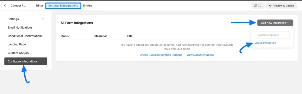 15. Add Mautic Integration Feed 46742