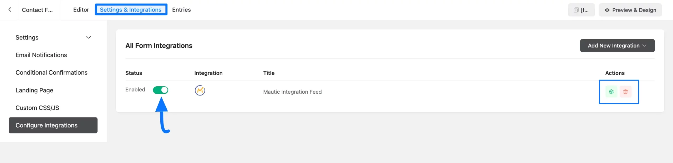 17. Enabled Mautic Integration Feed scaled 46742