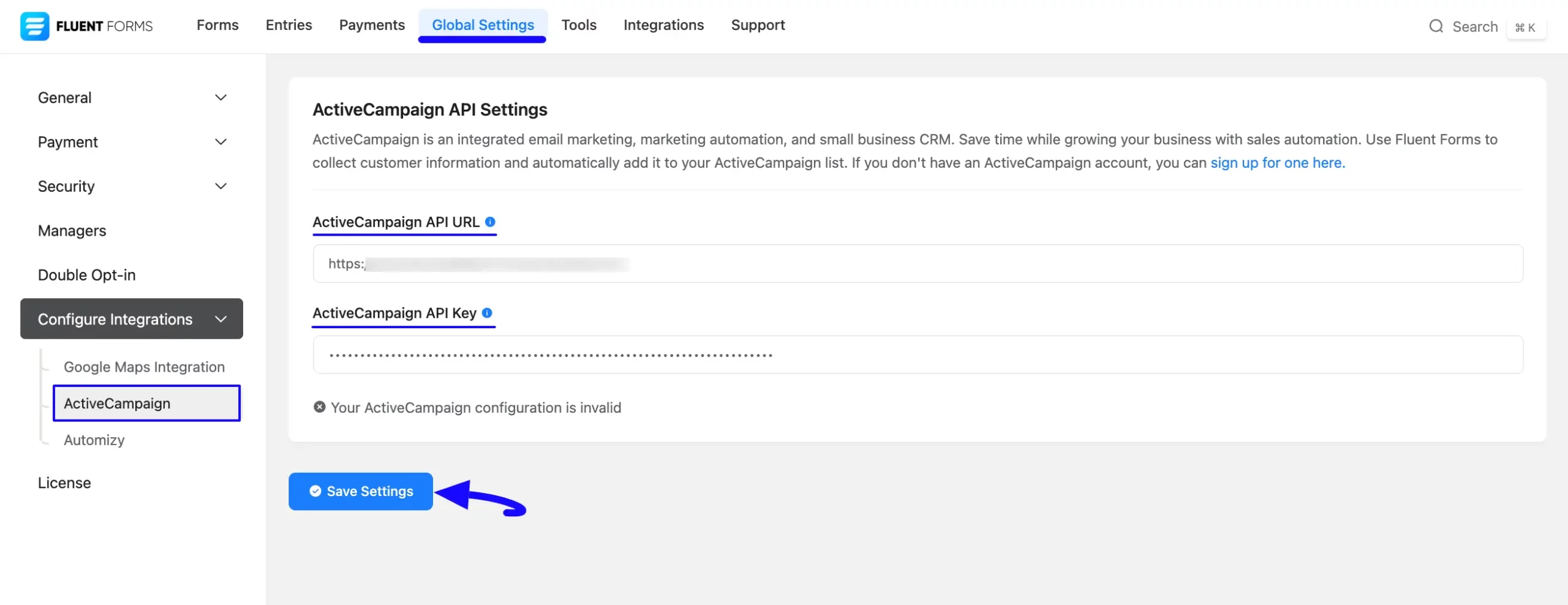 4. Paste API URL and Key scaled 46431