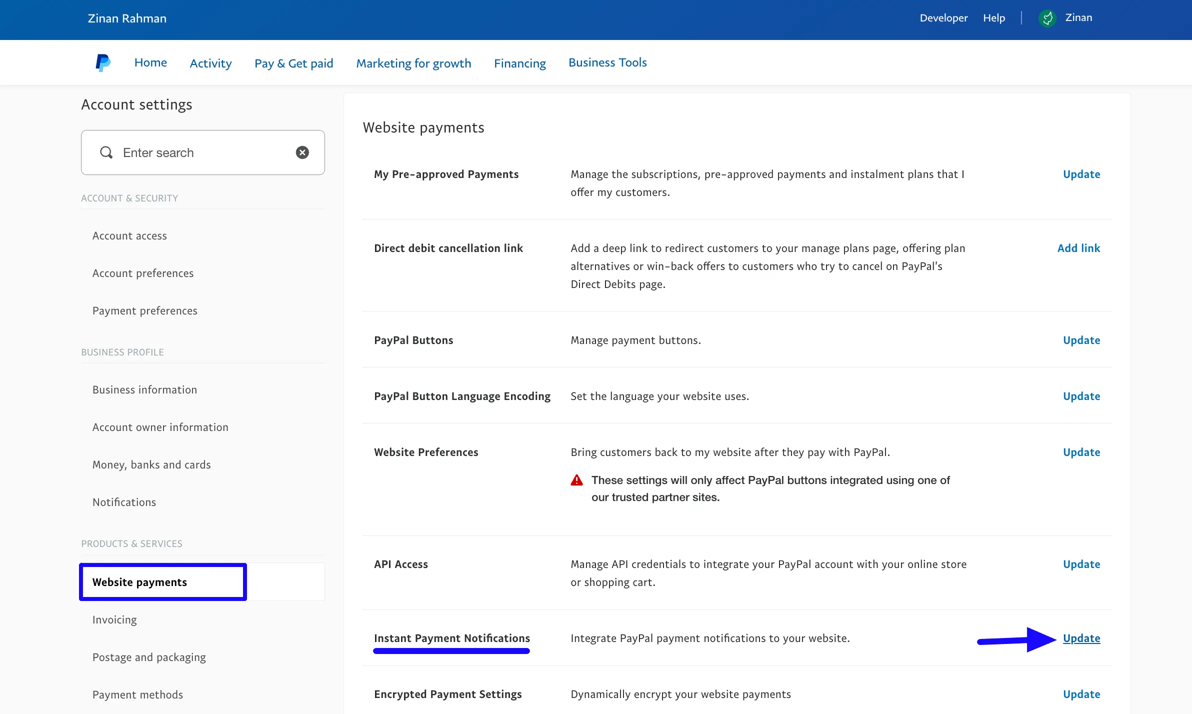 5. Website Payments 48158