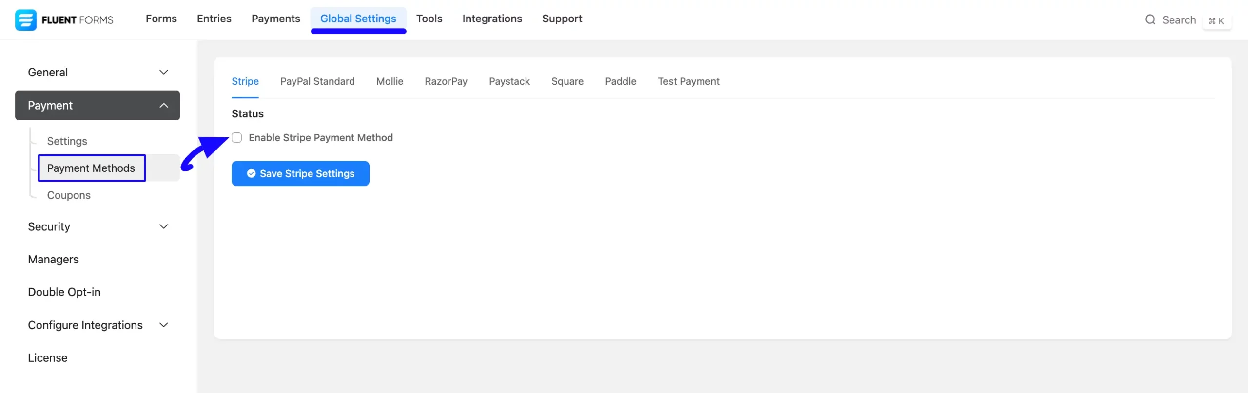 6. Enable desired payment methods globally for all forms scaled 48171
