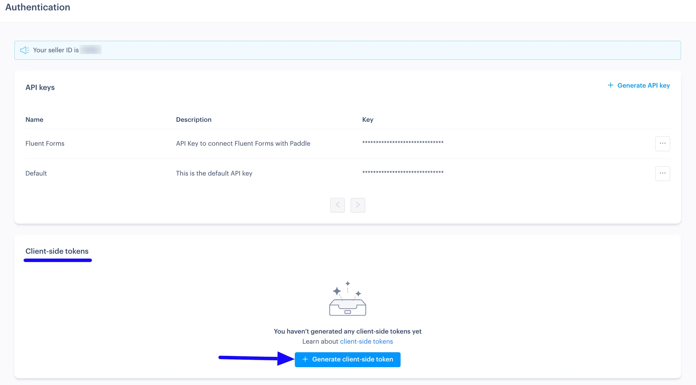 6. Generate Client Side Token 48167