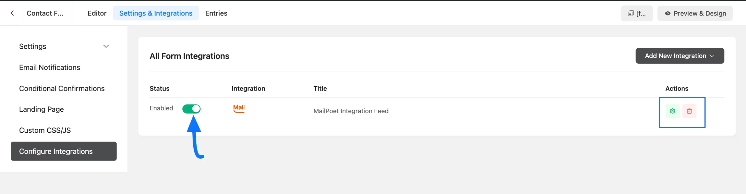 7. Added MailPoet integration feed scaled 46727